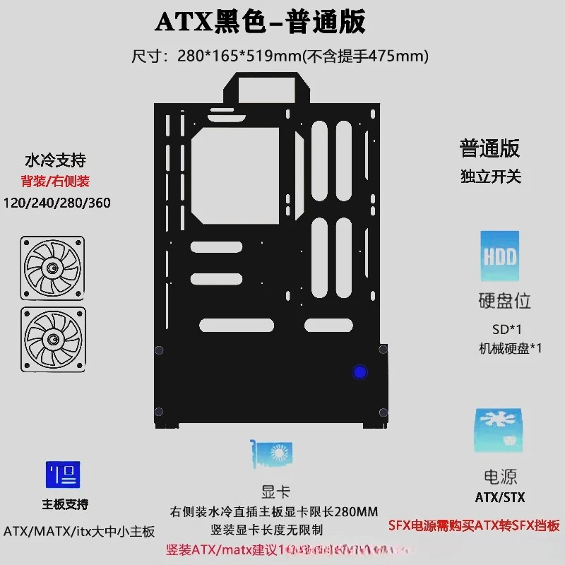 Open Chassis 240/360 Water-Coo - огляд і ціна Pc Chassis