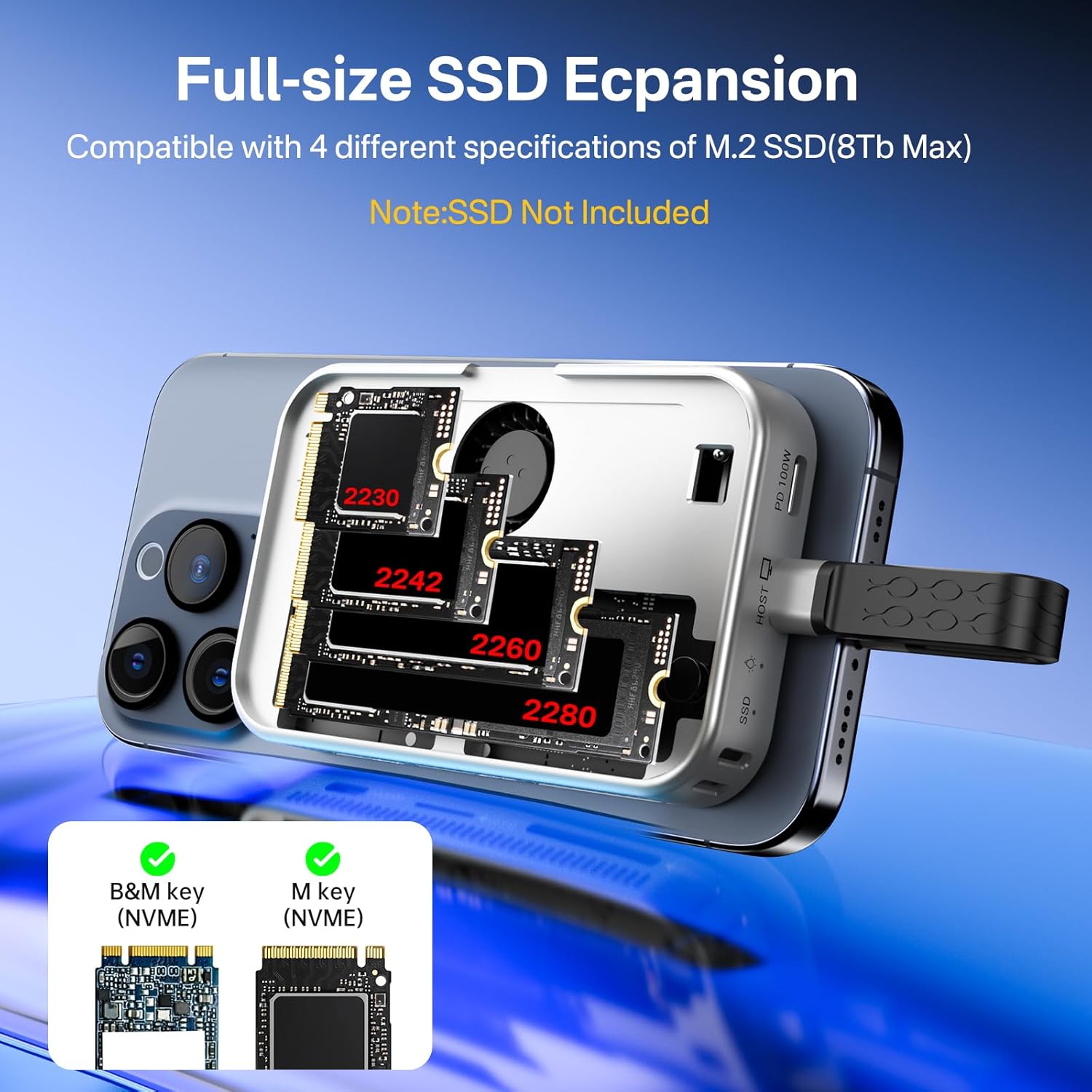 ACASIS M.2 NVMe SSD Case Magne - огляд і ціна Case Fans