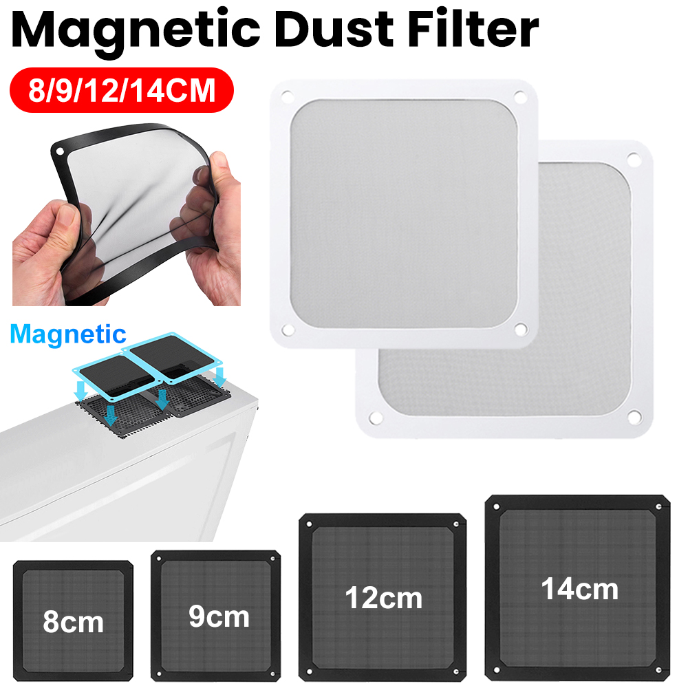 1/2X 8/9/12/14cm Magnetic Fram - огляд і ціна Dust Filter Pc
