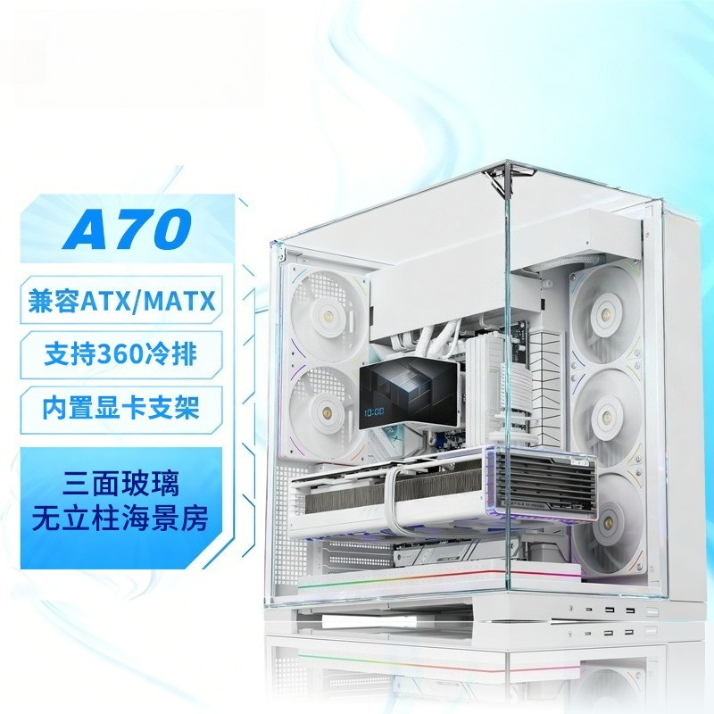 White Panoramic Triple Tempere - огляд і ціна Pc Chassis
