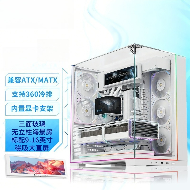 White Panoramic Triple Tempere - огляд і ціна Pc Chassis