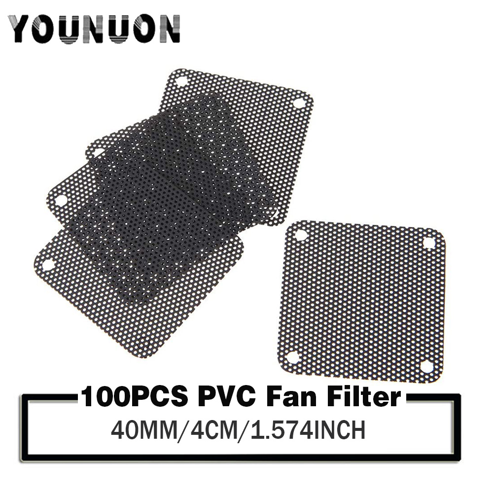100Pcs YOUNUON 40mm Fan Filter - огляд і ціна Dust Filter Pc