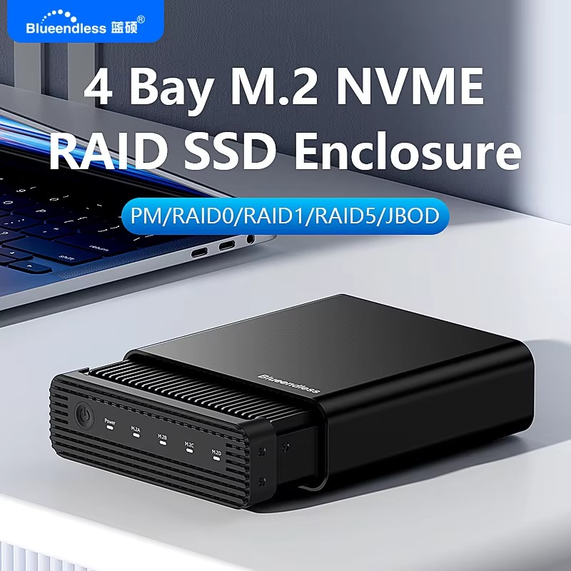 Aluminum M2 4-Bay USB4 Externa - огляд і ціна Case Fans