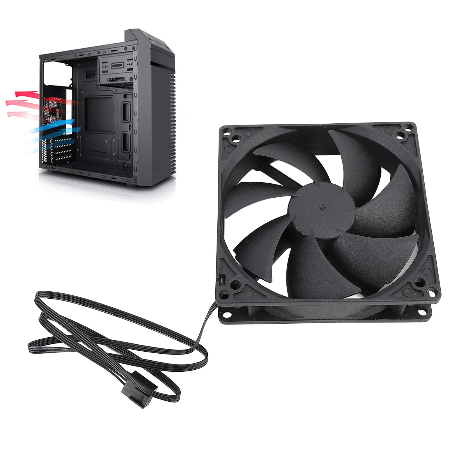100mm PC PWM Case Fan 100mm Du - огляд і ціна Case Fan Controller