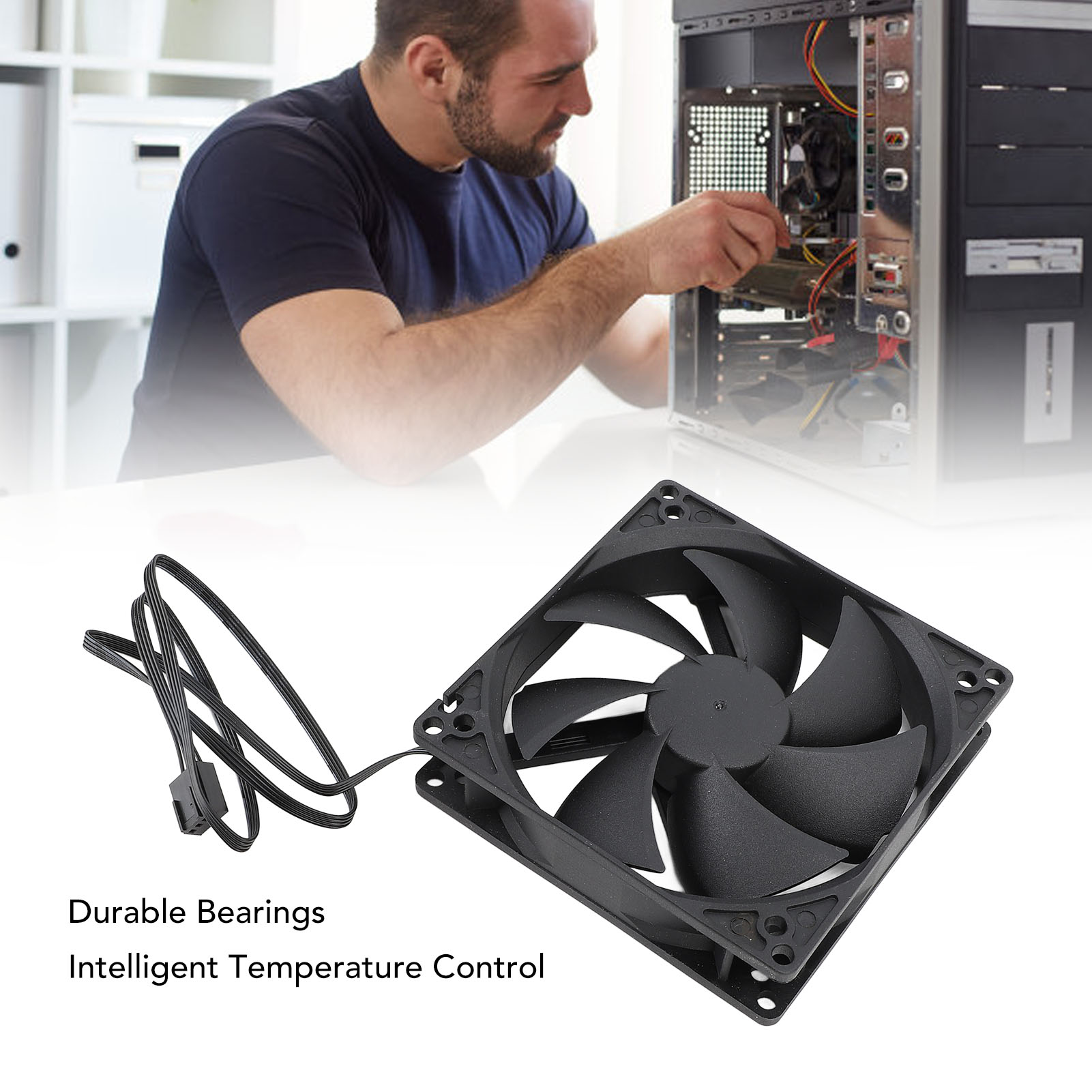 100mm PC PWM Case Fan 100mm Du - огляд і ціна Case Fan Controller