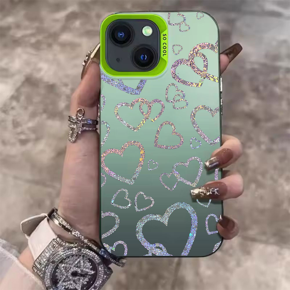 Colorful Heart Print Case For  - огляд і ціна Matte Pc Case