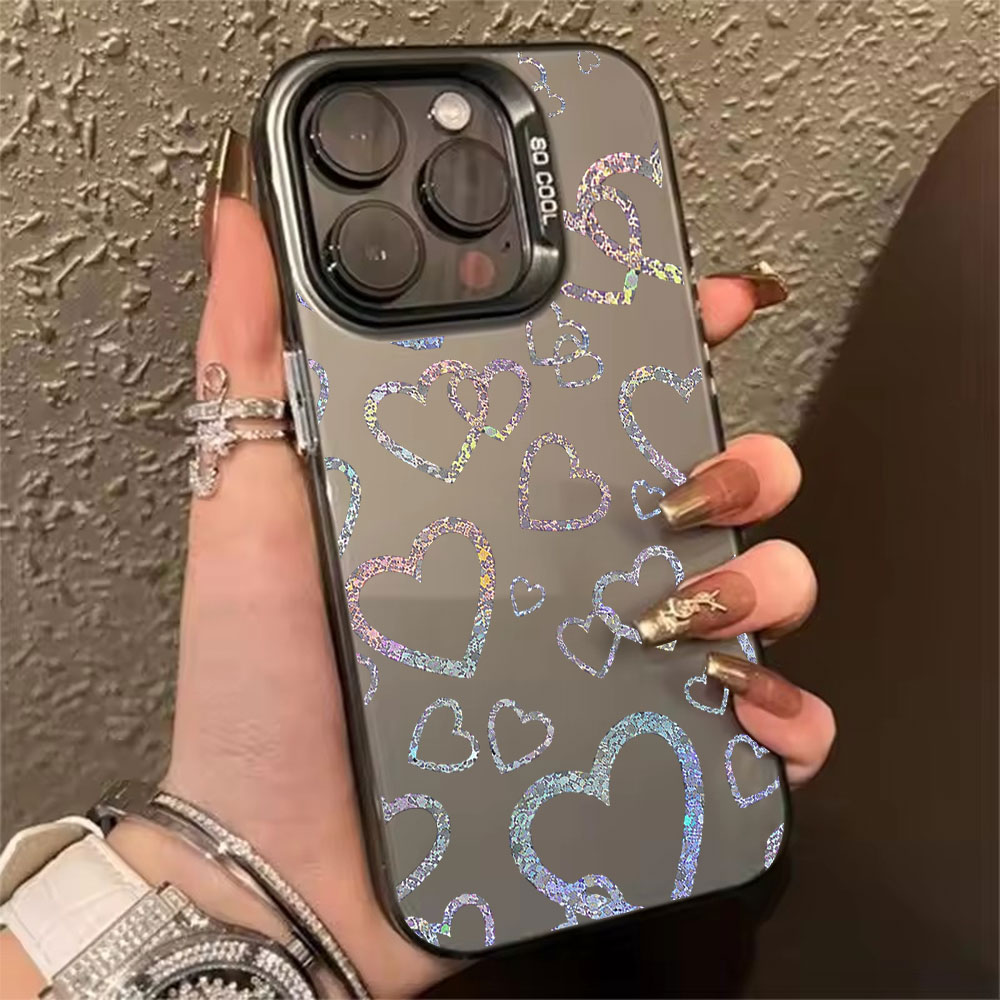 Colorful Heart Print Case For  - огляд і ціна Matte Pc Case